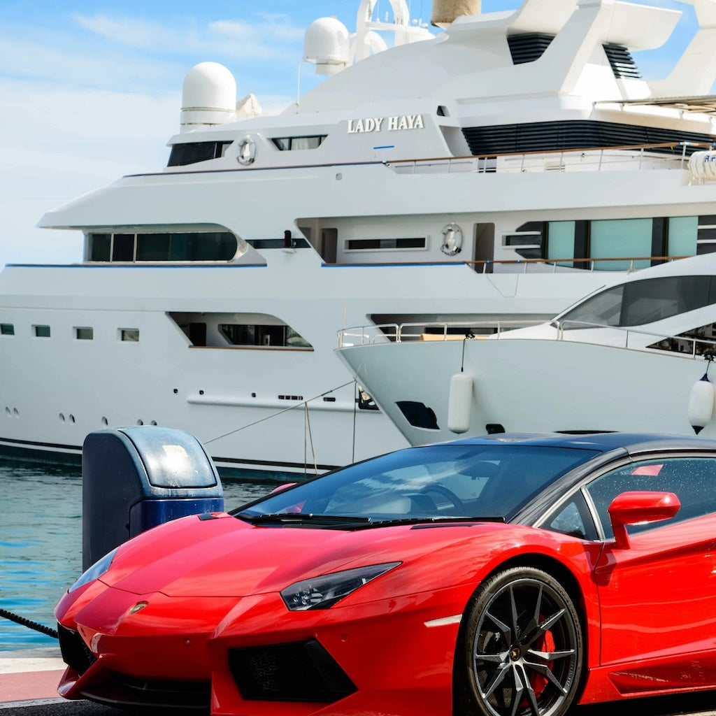 Red Lambourghini SUNVIBE Monaco