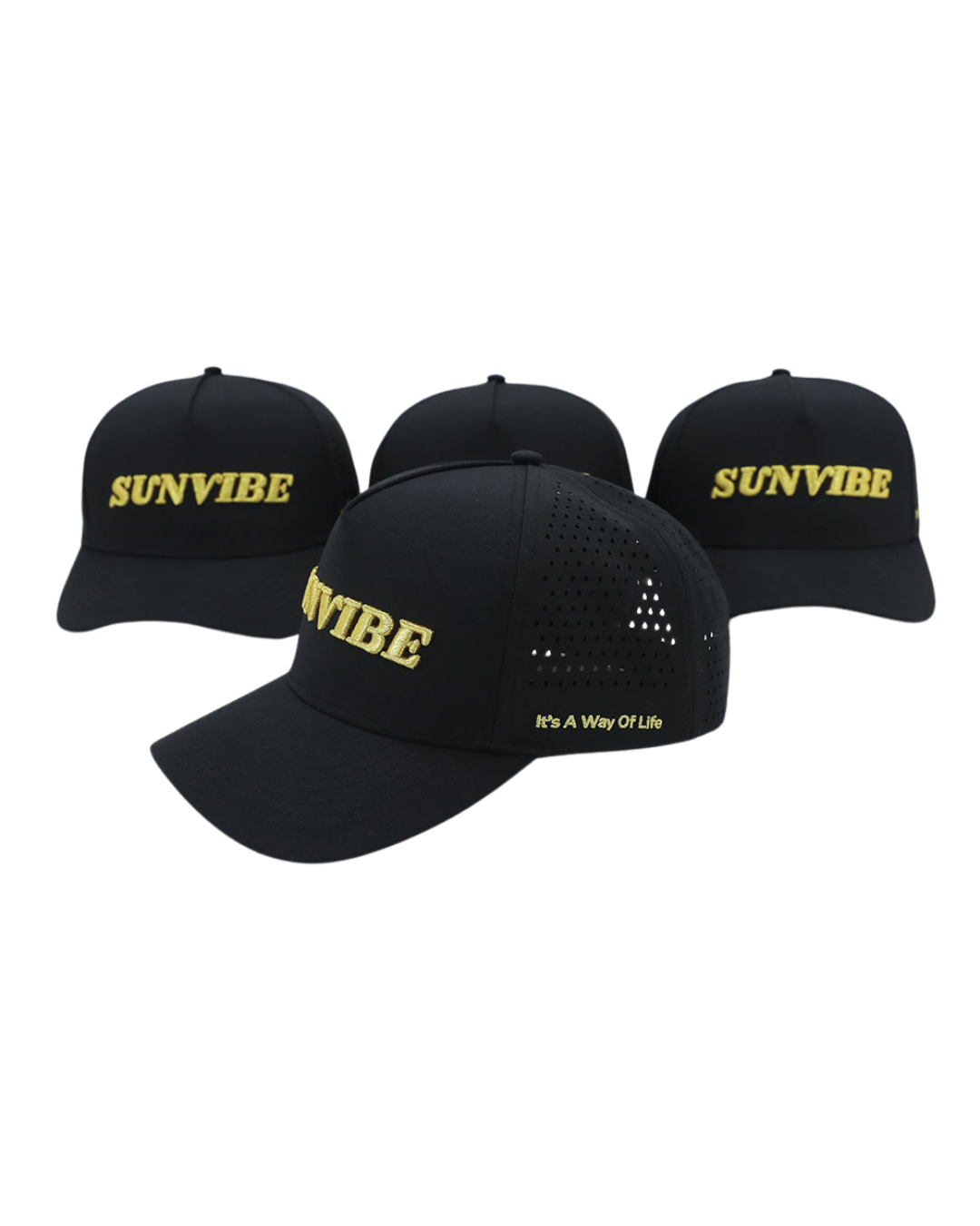 Sunvibe Black "It's A Way Of Life" Snap Back Cap Pic2