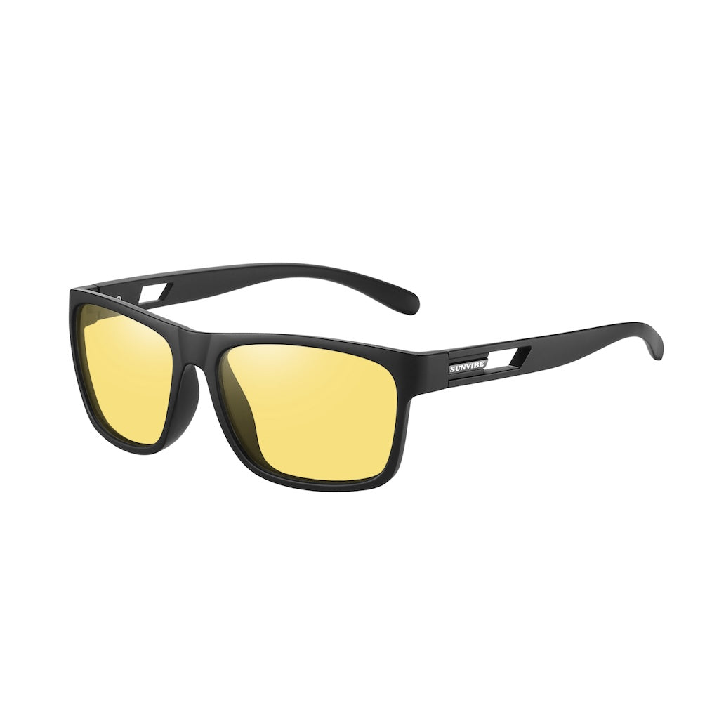 Sunvibe ADVENTURE Sunglasses Black Yellow Pic1