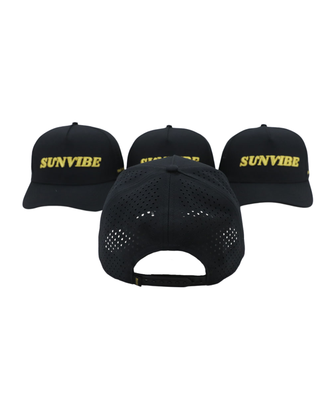 Sunvibe black cap for coastal lifestyle – ‘It’s a Way of Life’ headwear inspired by surf, sun and travel.