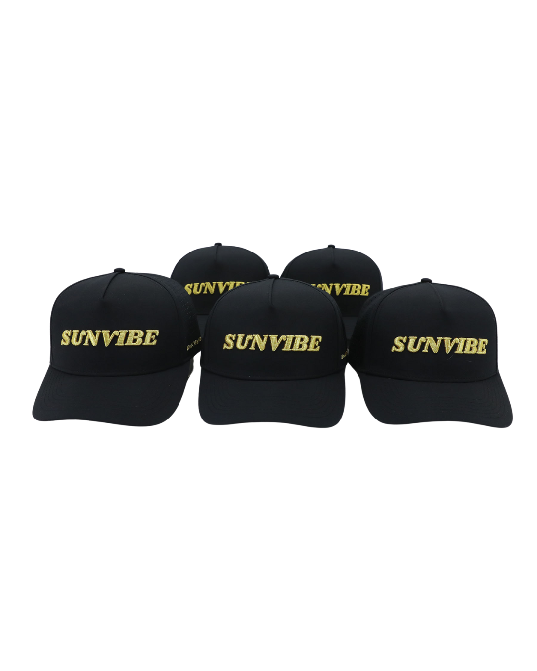 Sunvibe ‘It’s a Way of Life’ black cap – lightweight lifestyle headwear for travel, beach days and outdoor living.